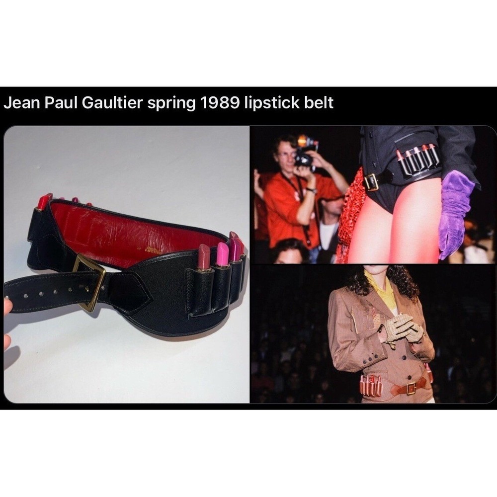 Belt Jean Paul Gaultier 1989  Lipstick Vintage Collectible